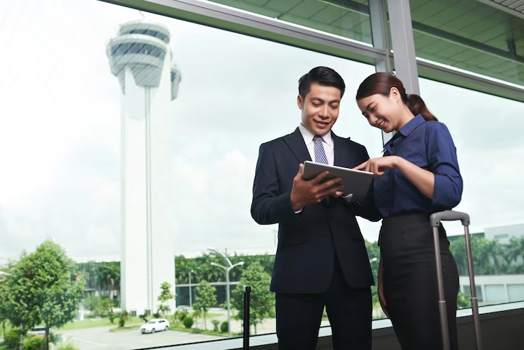Corporate Travel Business in the Air